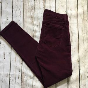 Banana Republic Purple Corduroy Skinny Pants